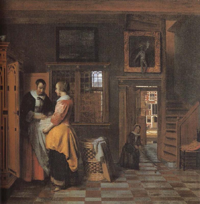 Pieter de Hooch The linen cupboard